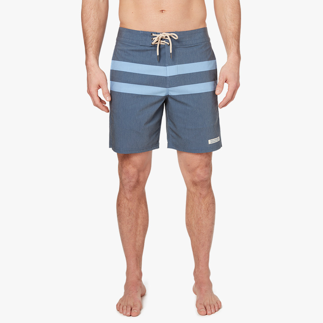  The Nautilus Boardshort | Navy Stripe