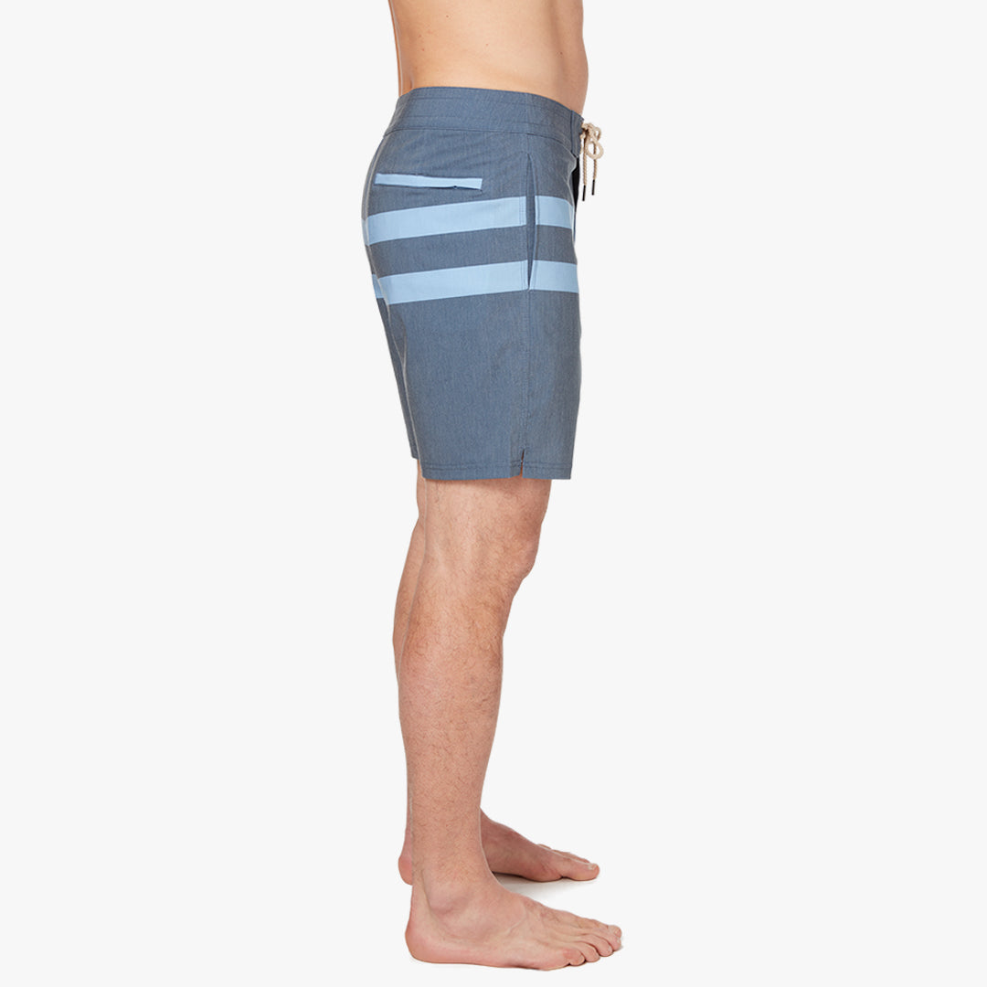  The Nautilus Boardshort | Navy Stripe
