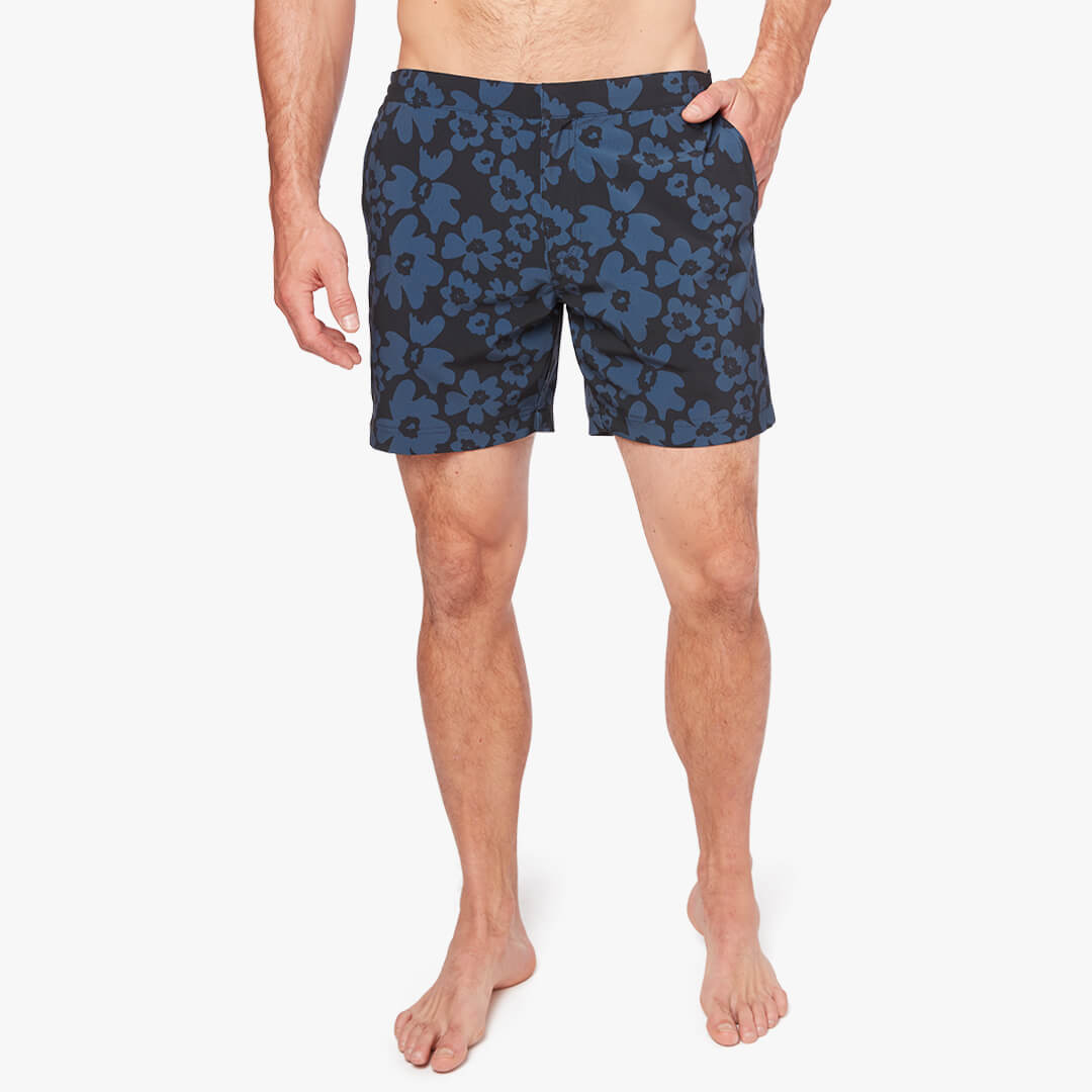  The Sextant Trunk | Navy Floral