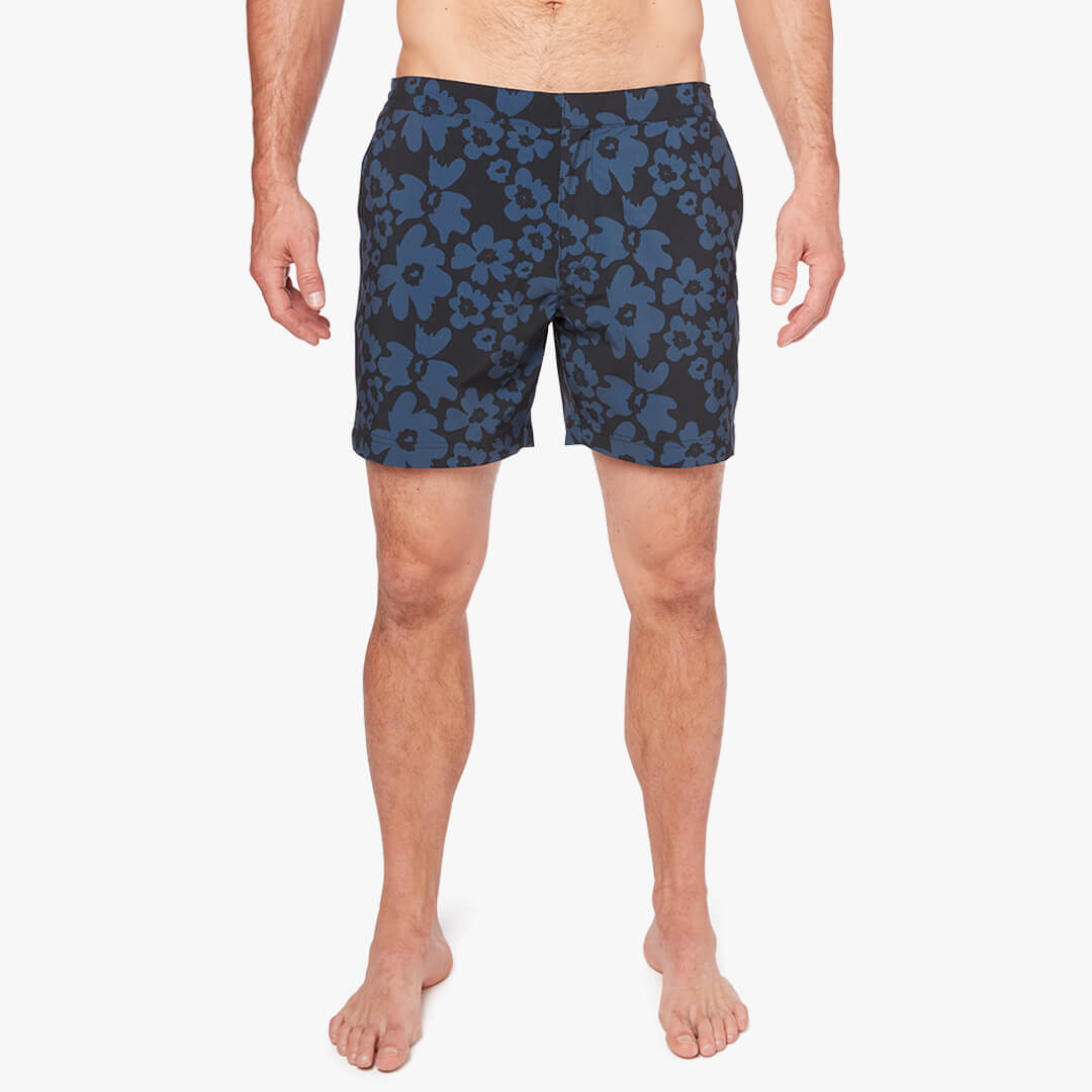  The Sextant Trunk | Navy Floral