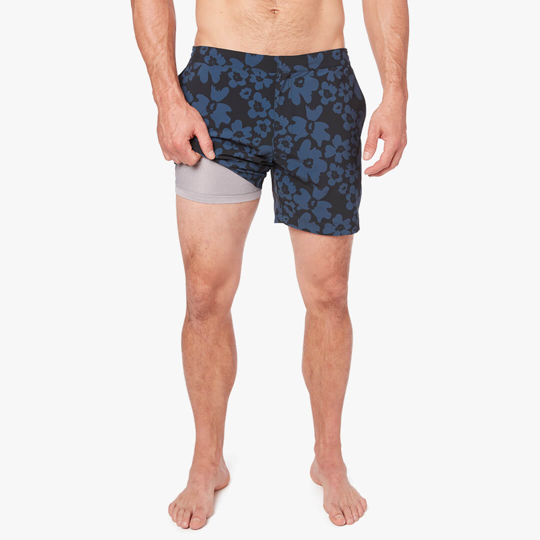  The Sextant Trunk | Navy Floral