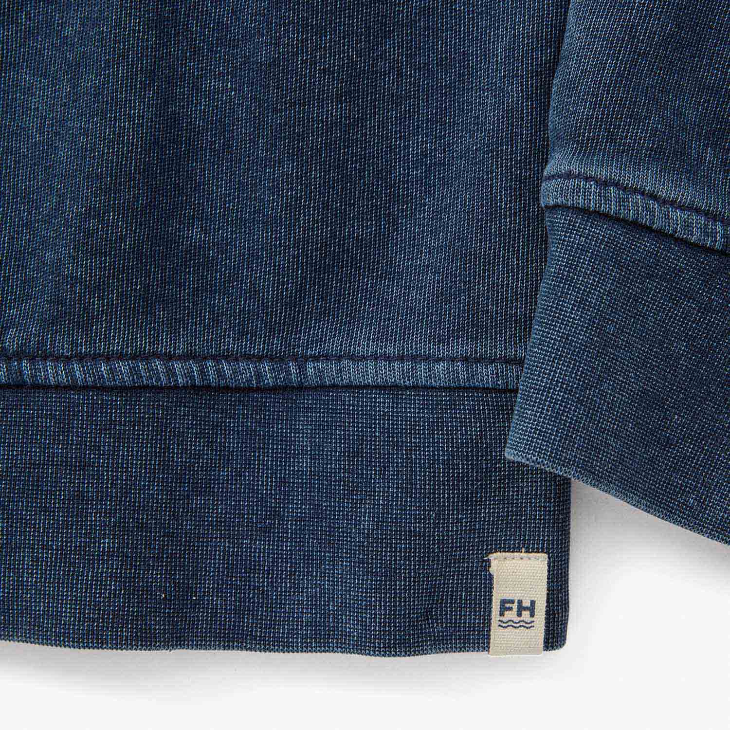  The Vintage-Wash Saltaire Crewneck | Navy
