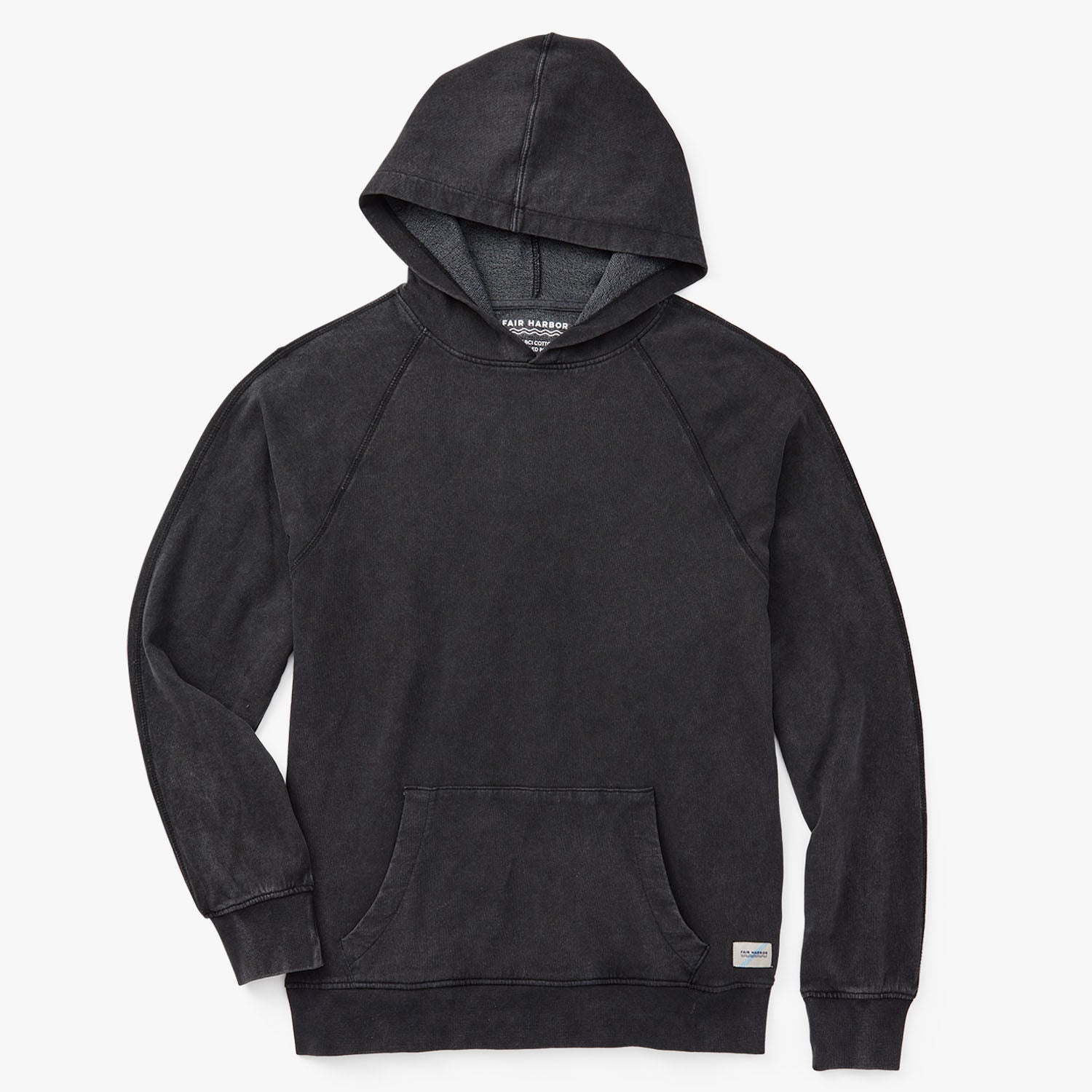  The Vintage-Wash Saltaire Hoodie | Black