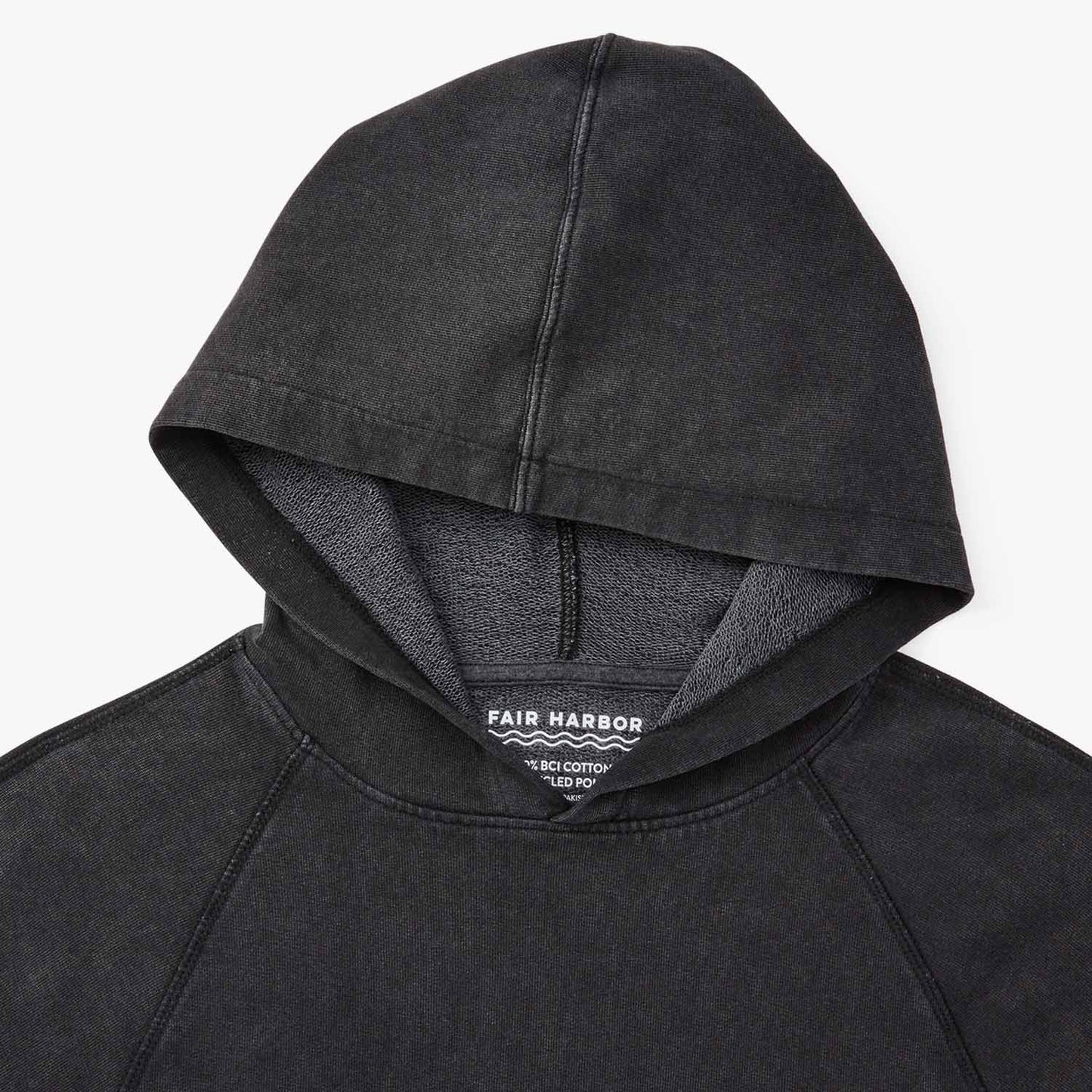  The Vintage-Wash Saltaire Hoodie | Black