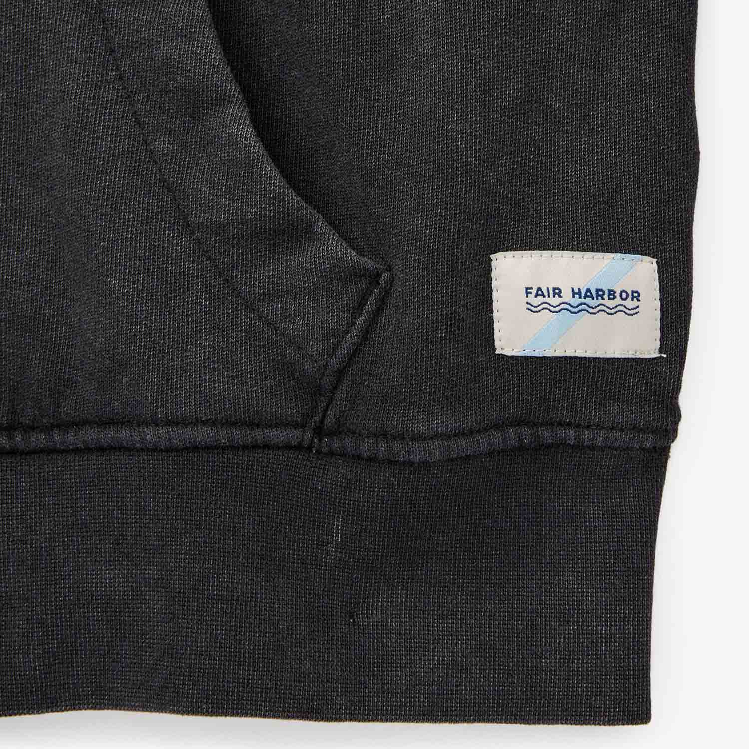  The Vintage-Wash Saltaire Hoodie | Black