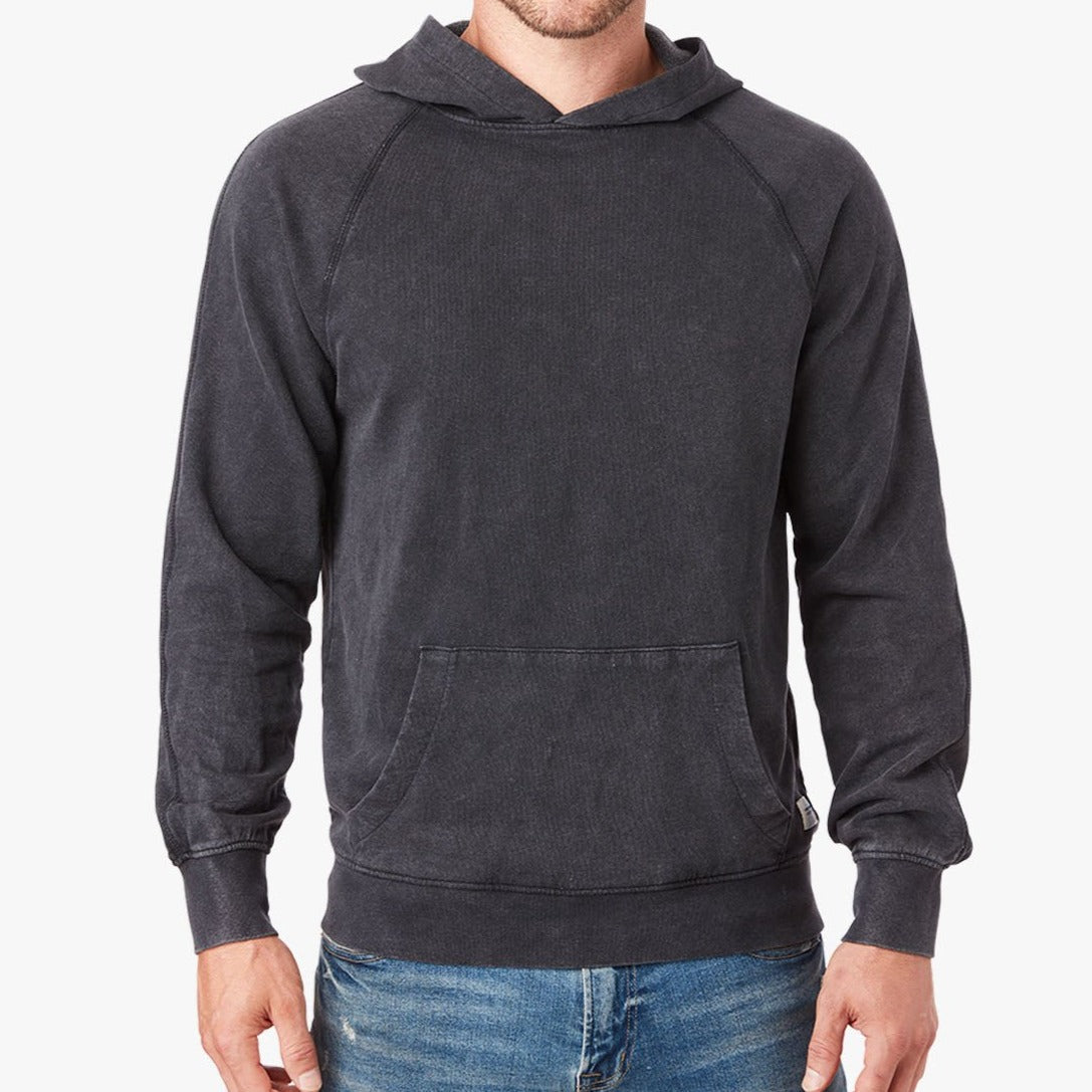  The Vintage-Wash Saltaire Hoodie | Black