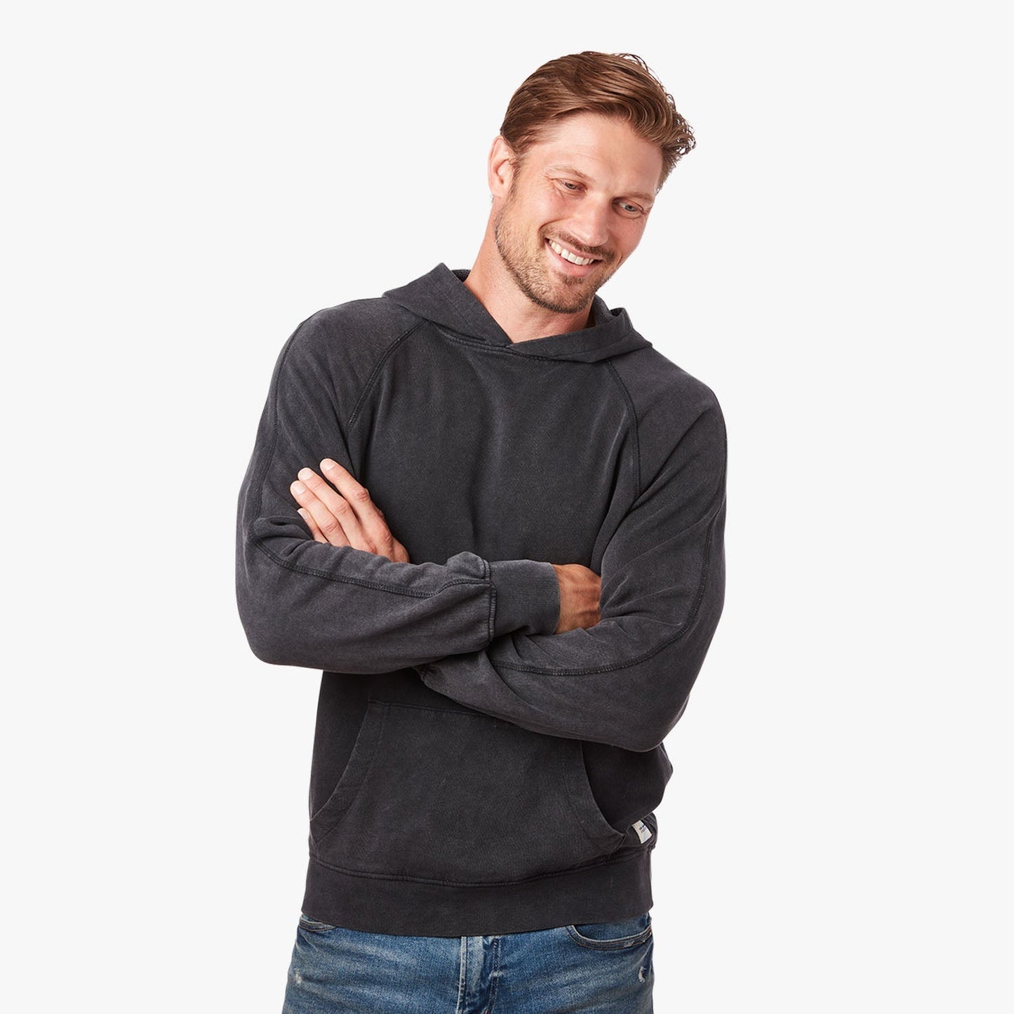  The Vintage-Wash Saltaire Hoodie | Black