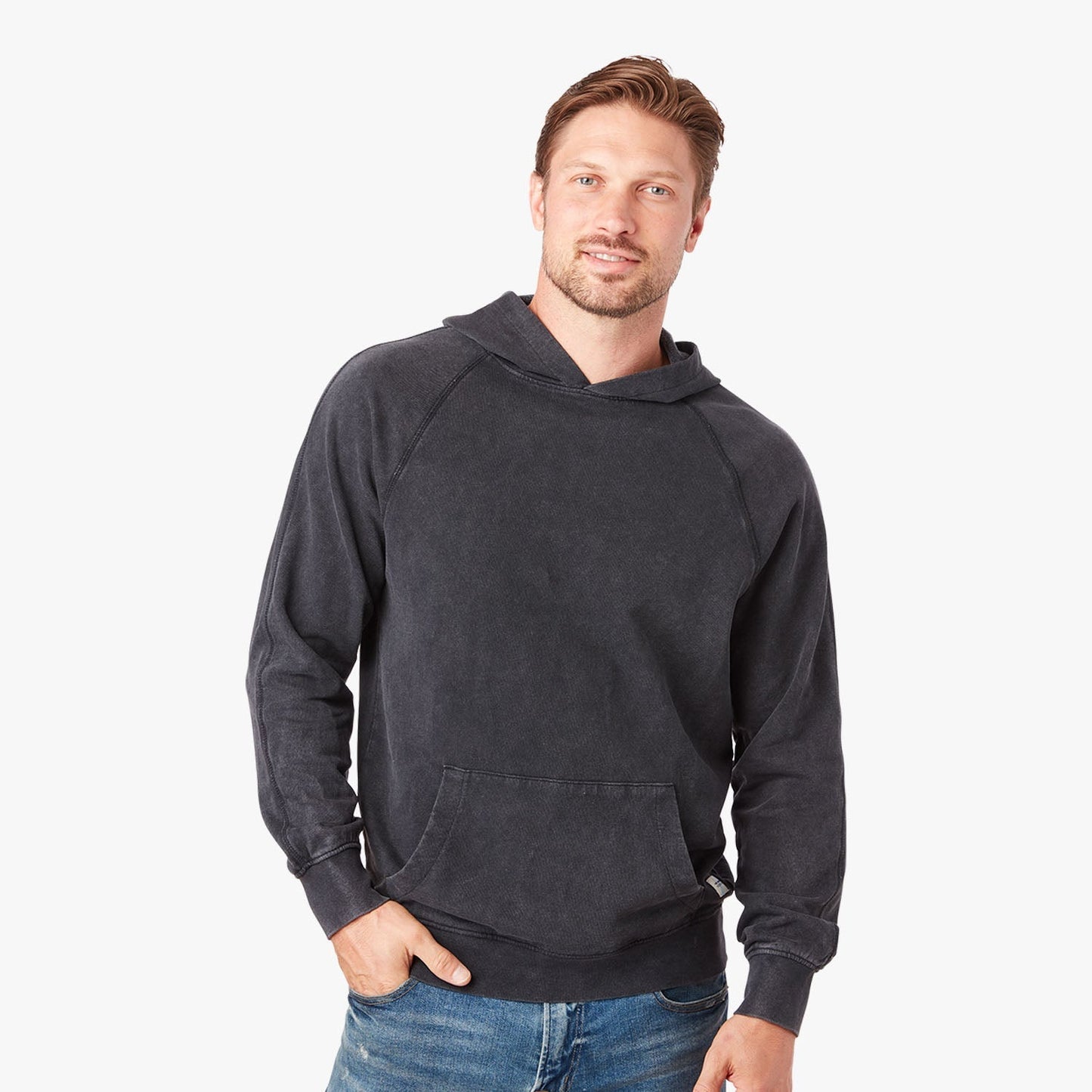  The Vintage-Wash Saltaire Hoodie | Black