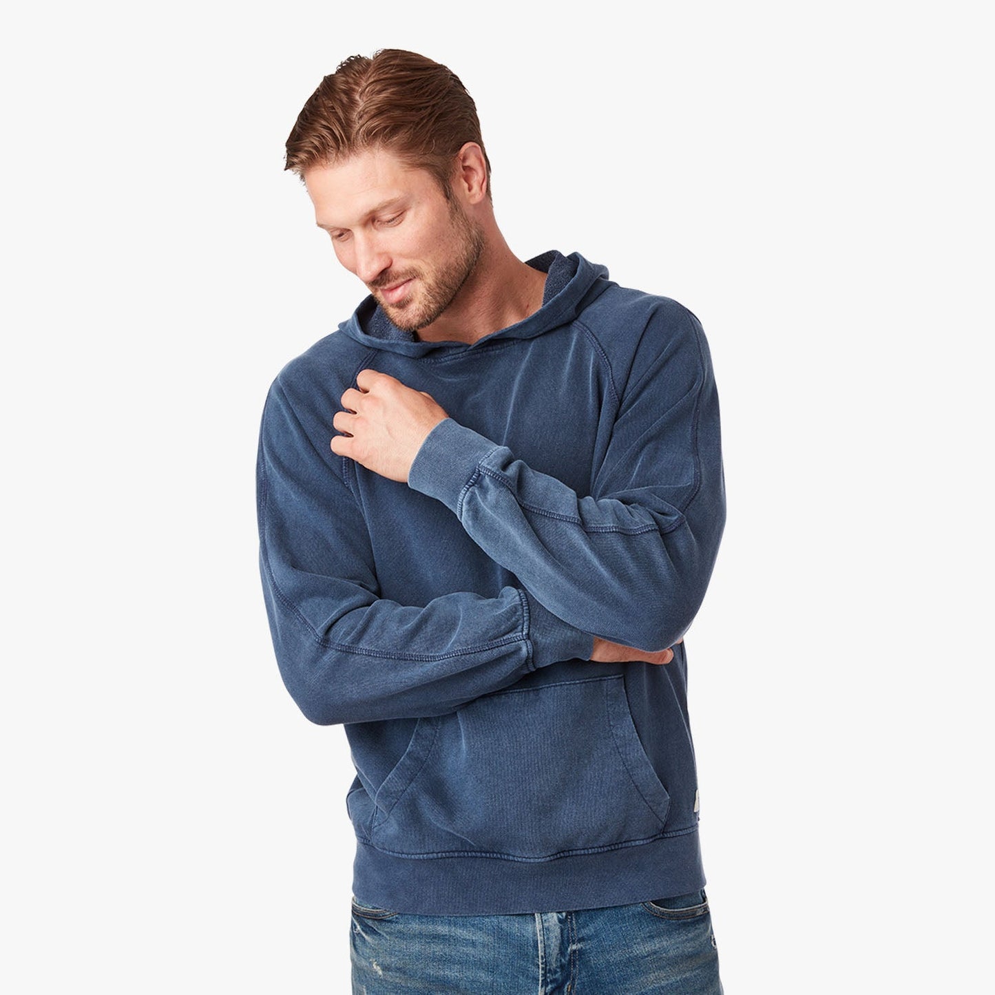  The Vintage-Wash Saltaire Hoodie | Navy