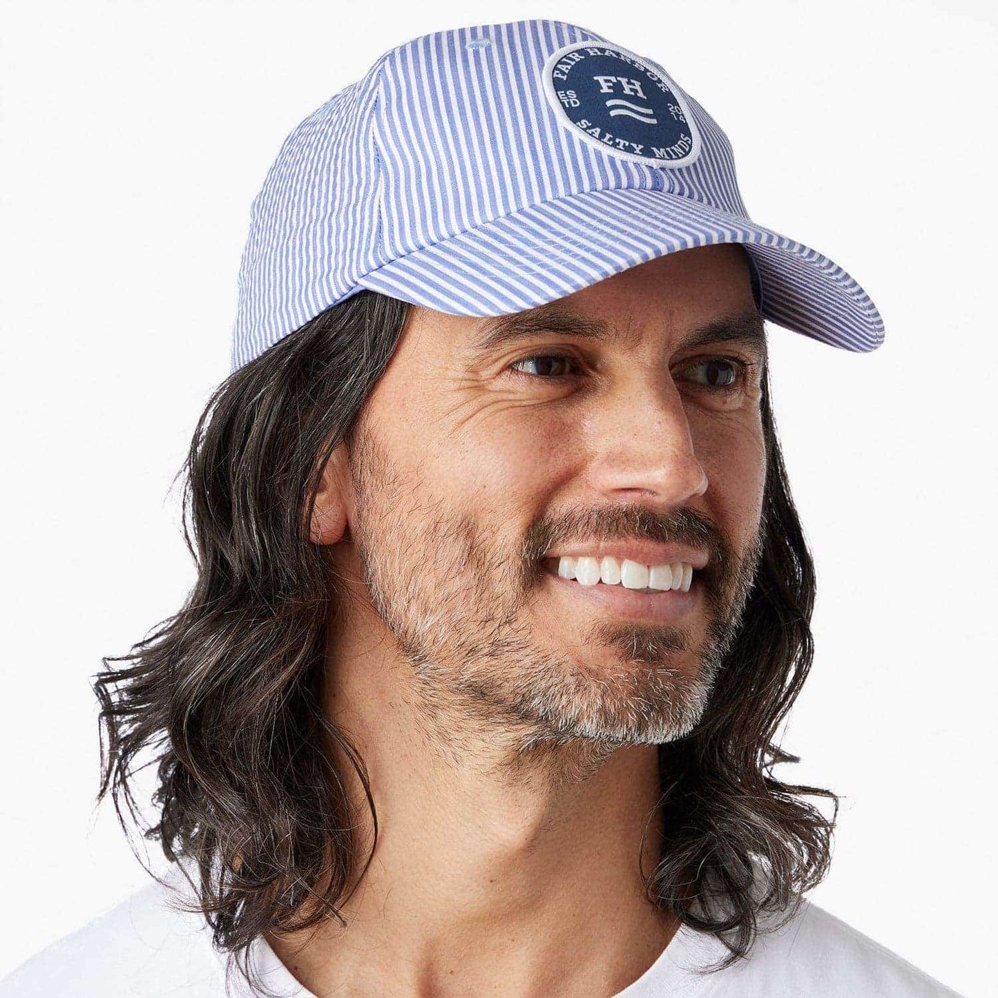  The Shoreline Classic Hat | Light Blue Seersucker