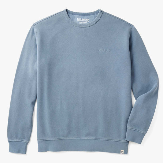  The Vintage-Wash Saltaire Crewneck | Slate