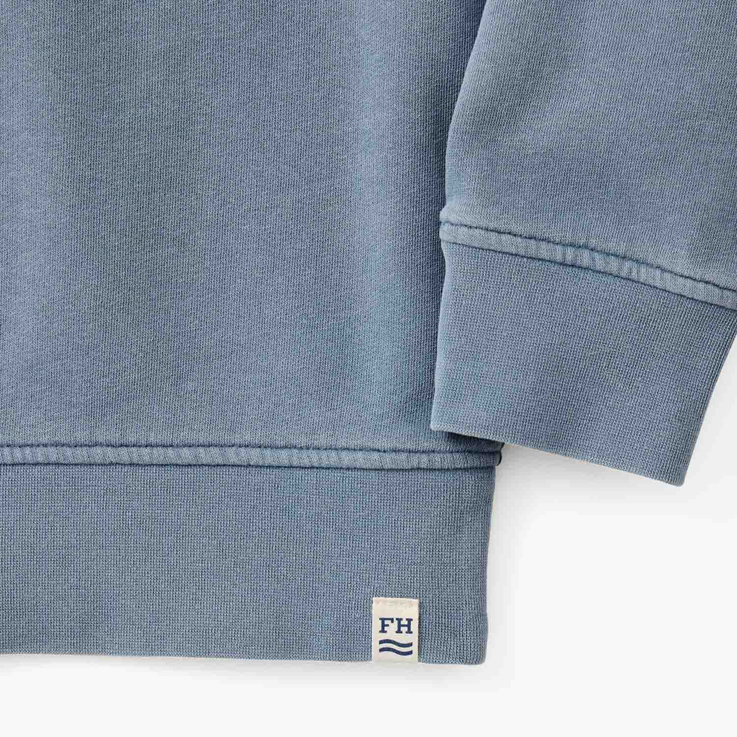  The Vintage-Wash Saltaire Crewneck | Slate