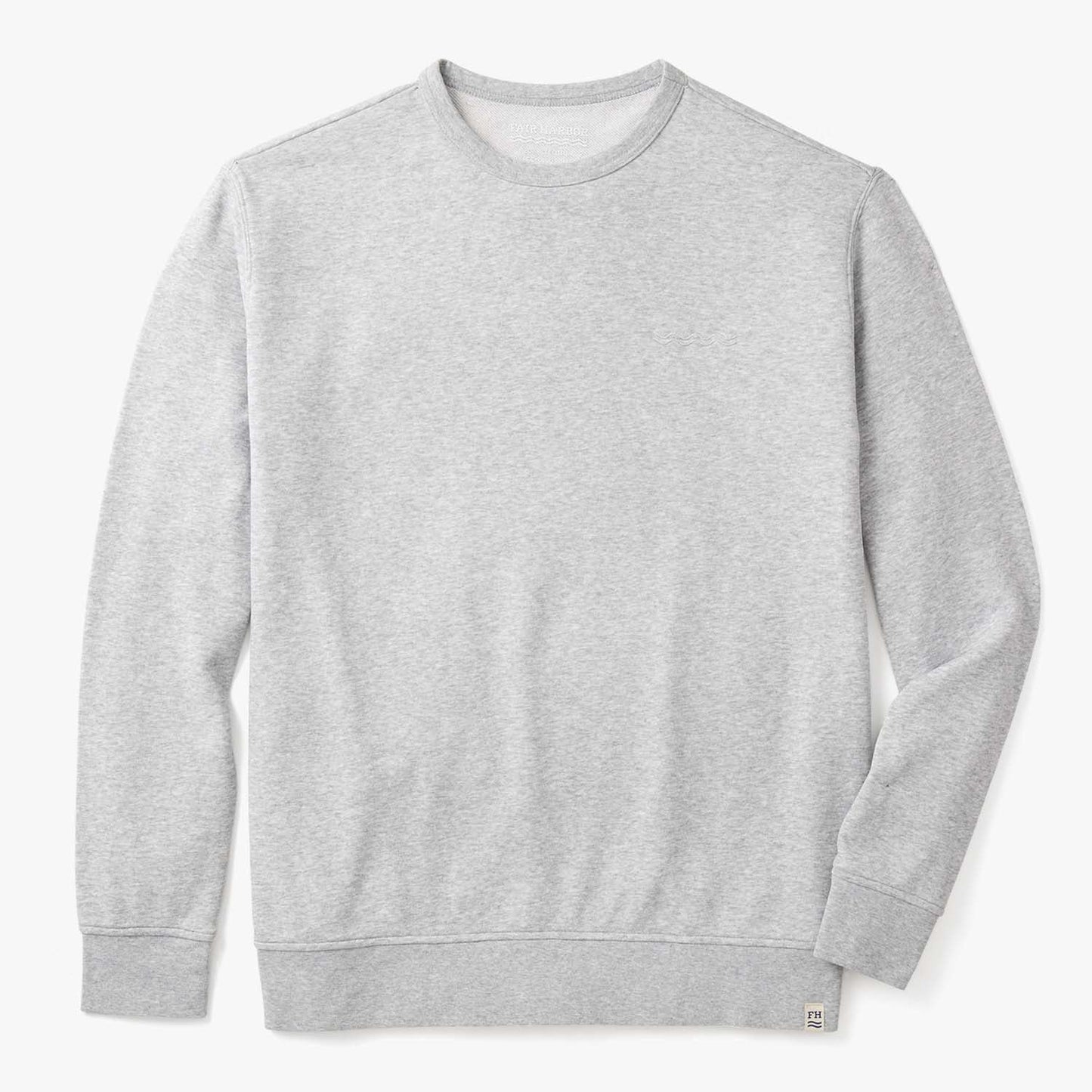  The Vintage-Wash Saltaire Crewneck | Heather Grey