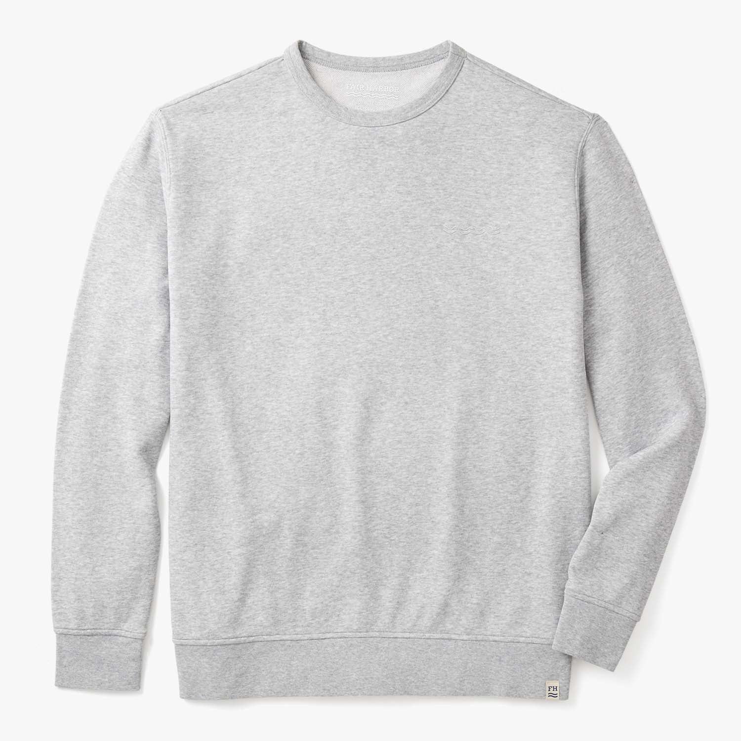  The Vintage-Wash Saltaire Crewneck | Heather Grey