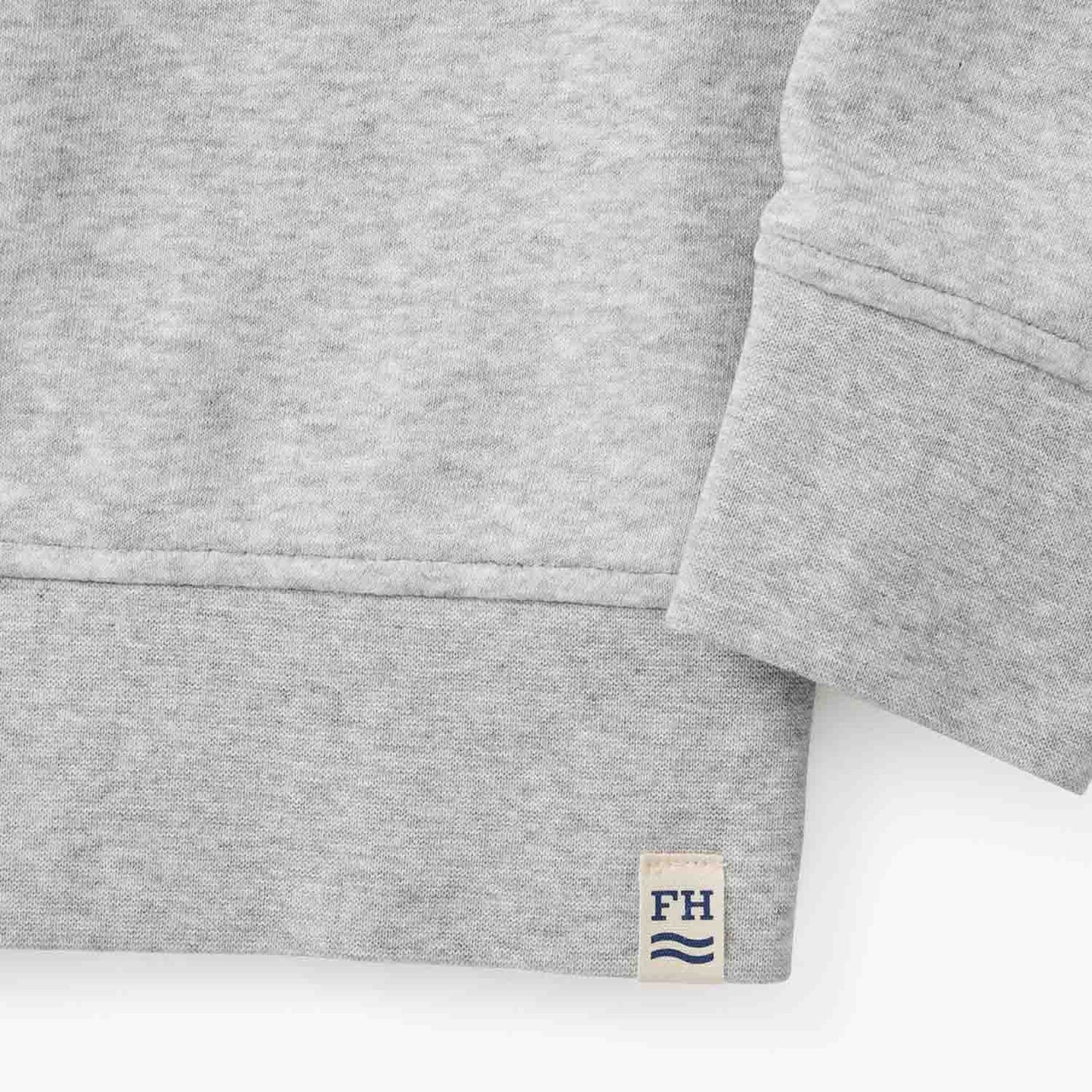  The Vintage-Wash Saltaire Crewneck | Heather Grey