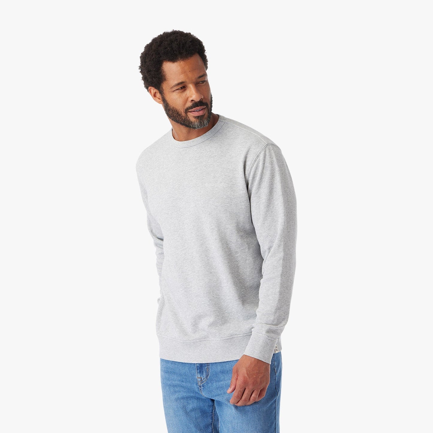  The Vintage-Wash Saltaire Crewneck | Heather Grey