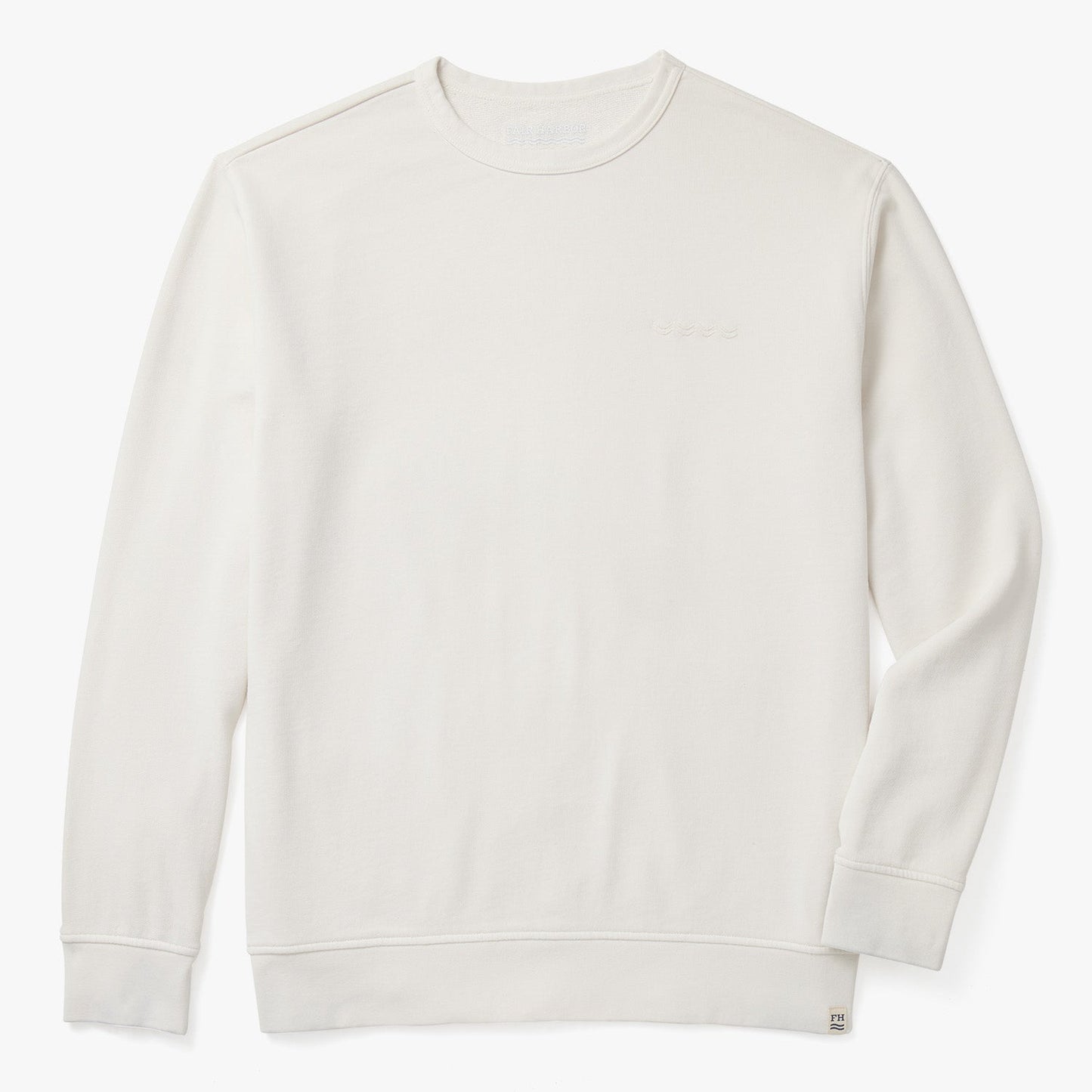  The Vintage-Wash Saltaire Crewneck | Ivory