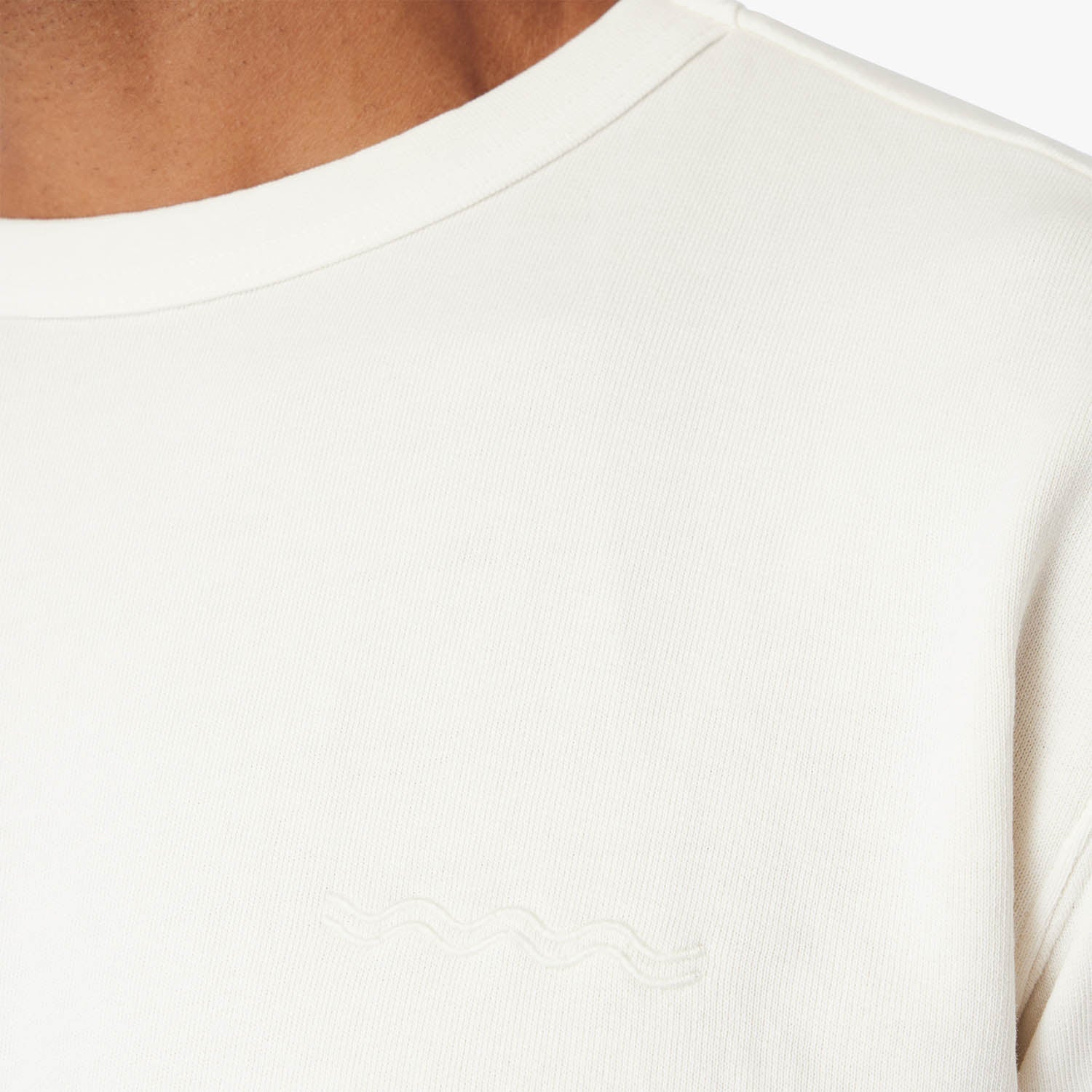  The Vintage-Wash Saltaire Crewneck | Ivory