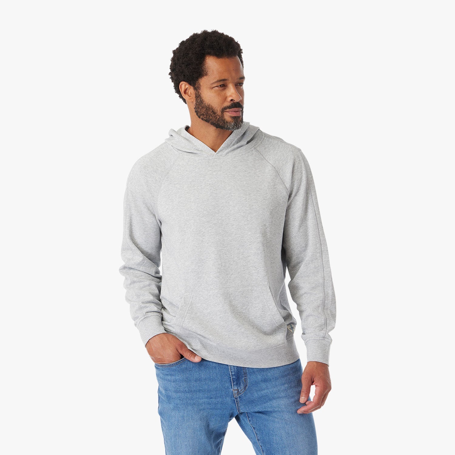  The Vintage-Wash Saltaire Hoodie | Heather Grey