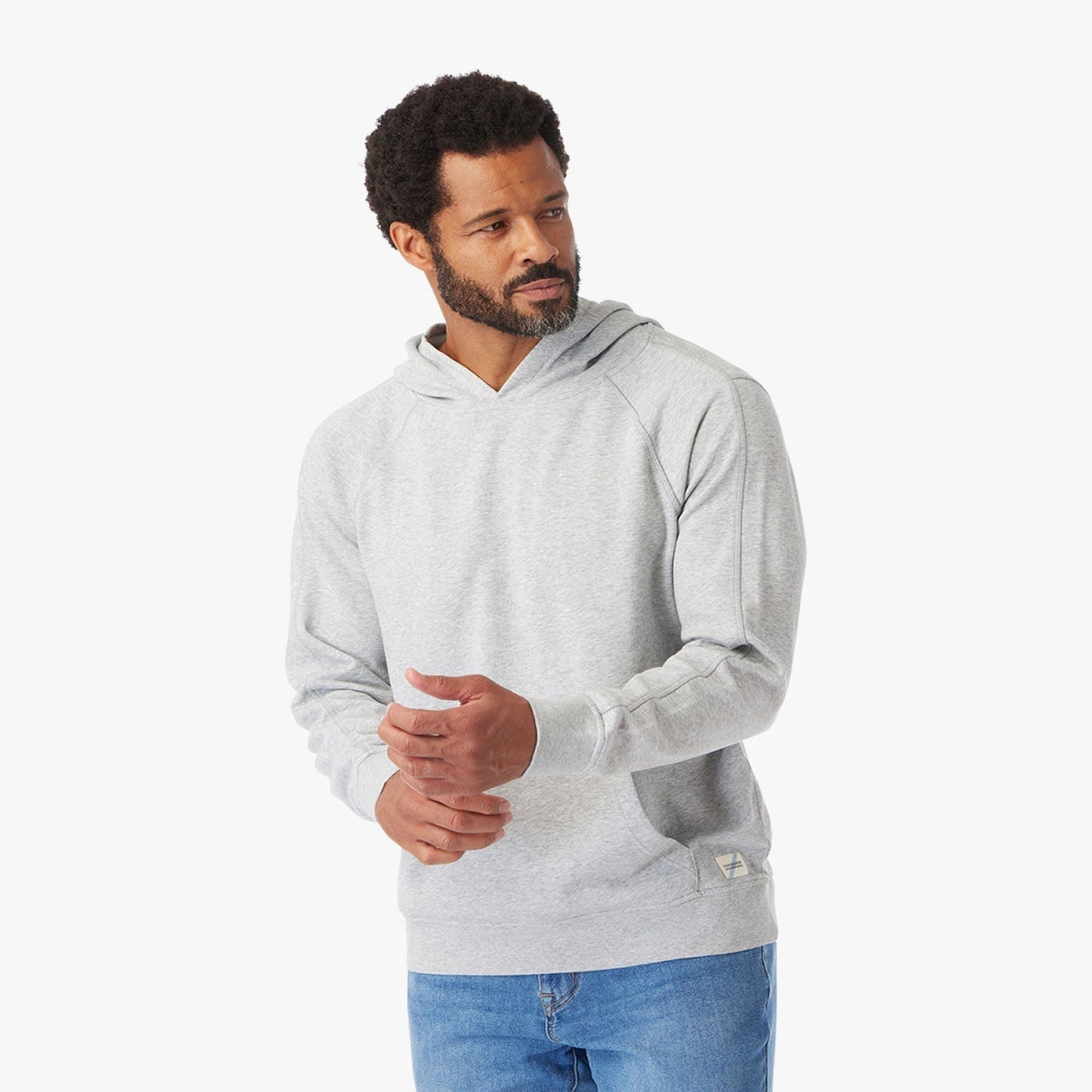  The Vintage-Wash Saltaire Hoodie | Heather Grey
