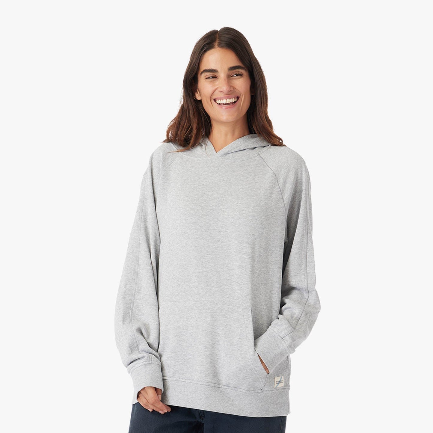  The Vintage-Wash Saltaire Hoodie | Heather Grey