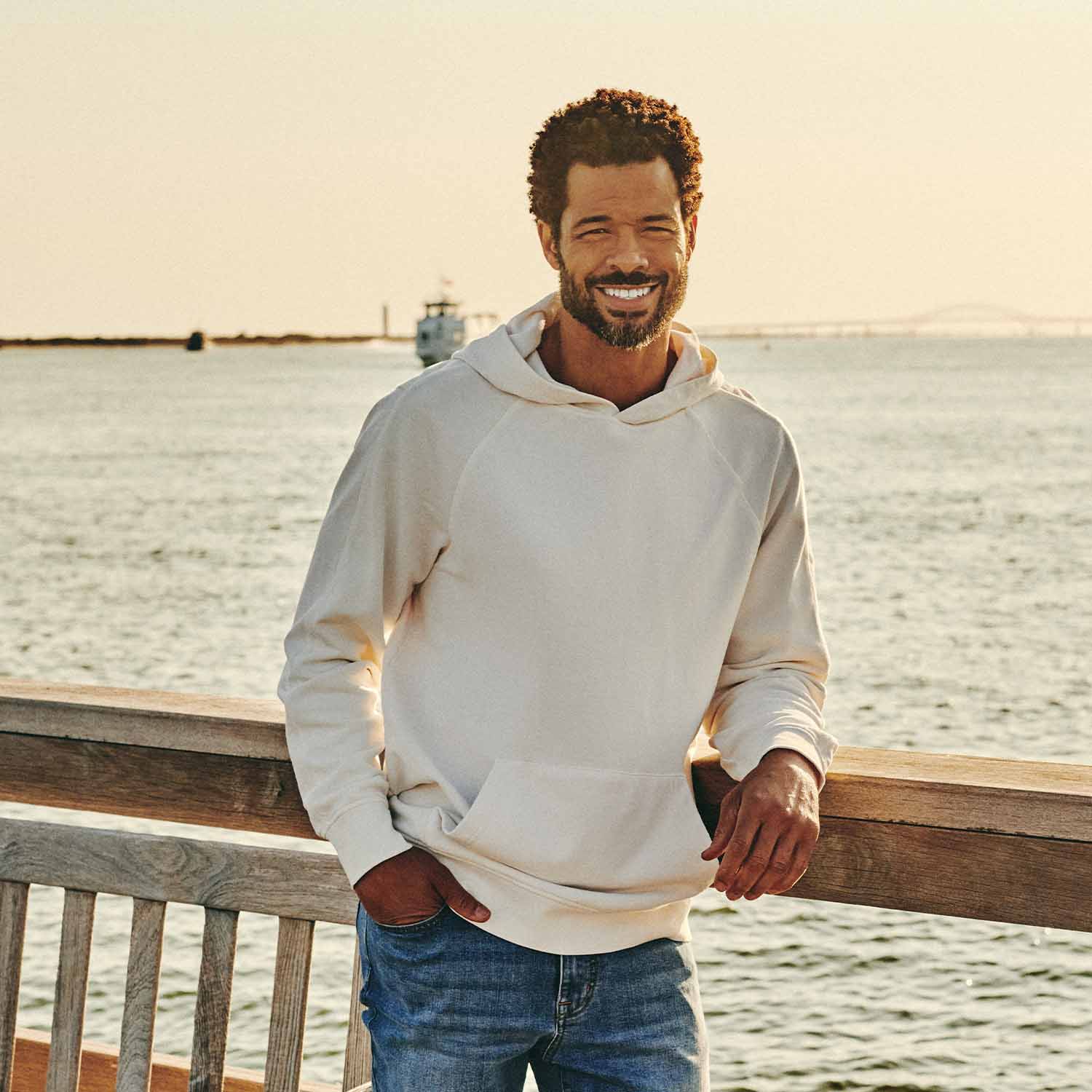  The Vintage-Wash Saltaire Hoodie | Ivory