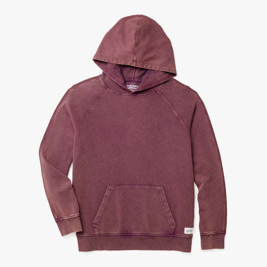  The Vintage-Wash Saltaire Hoodie | Burgundy