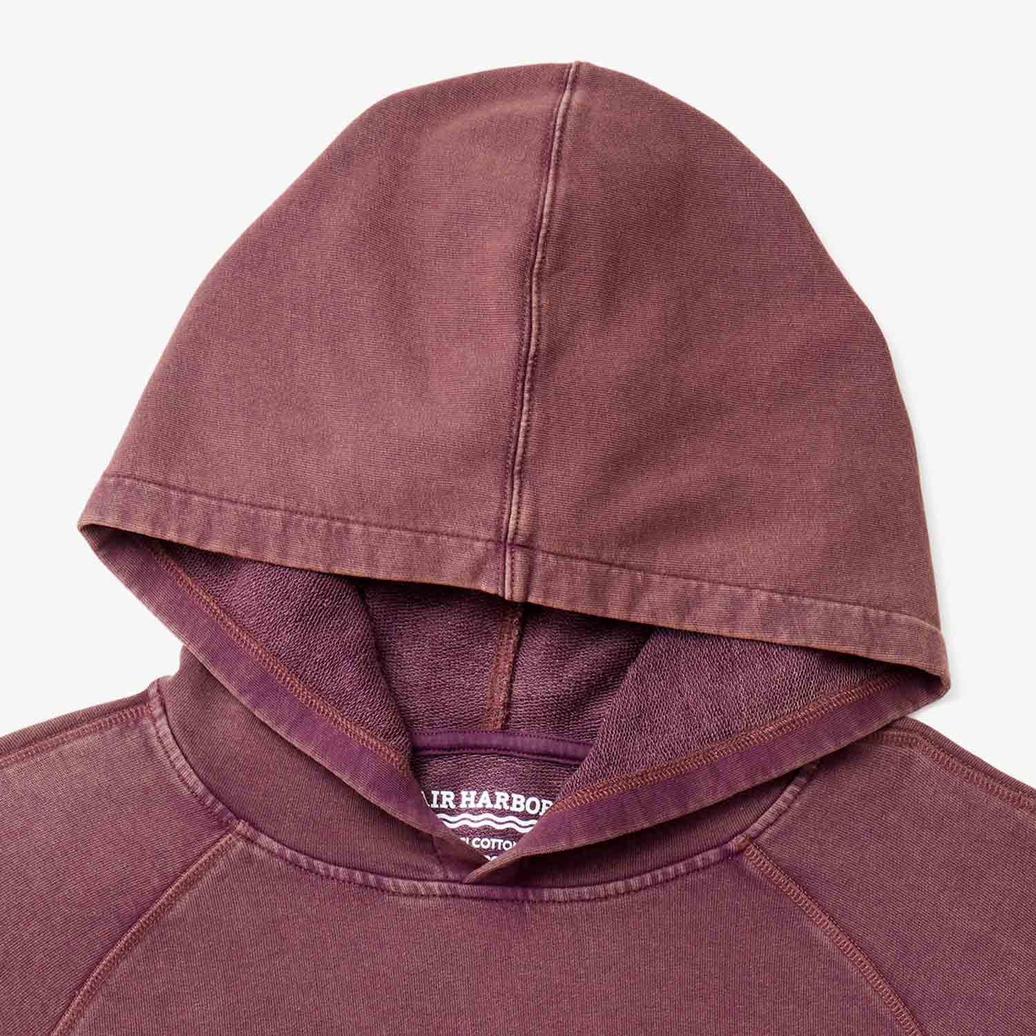  The Vintage-Wash Saltaire Hoodie | Burgundy