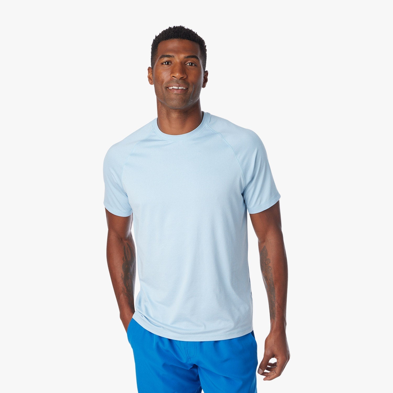  The BreezeKnit™ Tee | Light Blue