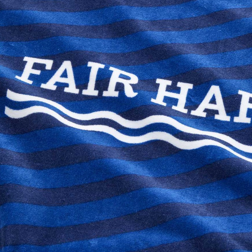  The FH Organic Beach Towel | Navy Waves