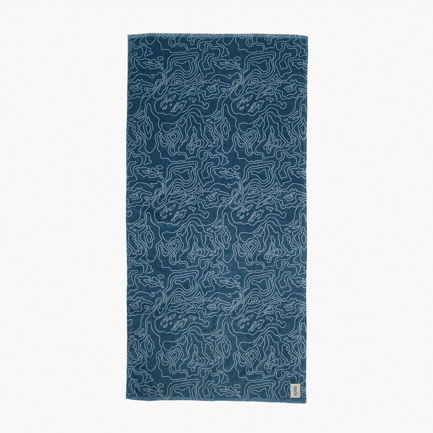  The FH Organic Beach Towel | Blue Topo
