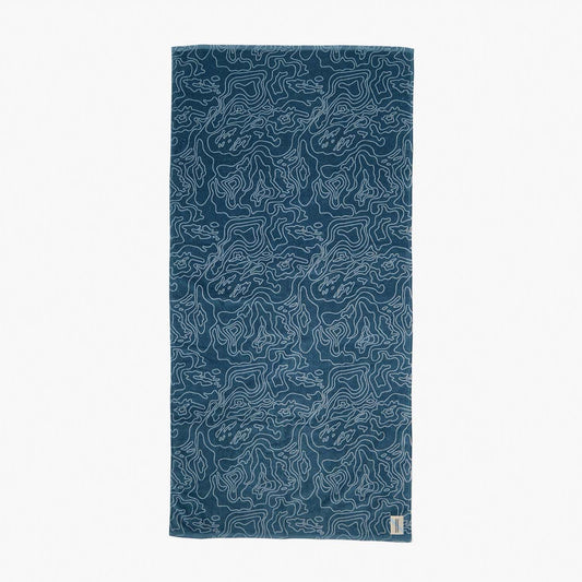  The FH Organic Beach Towel | Blue Topo
