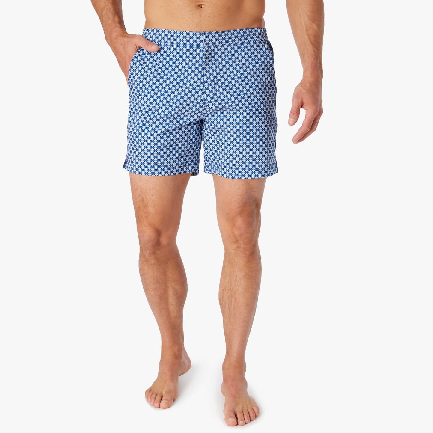  The Sextant Trunk | Sky Blue Retro Flower