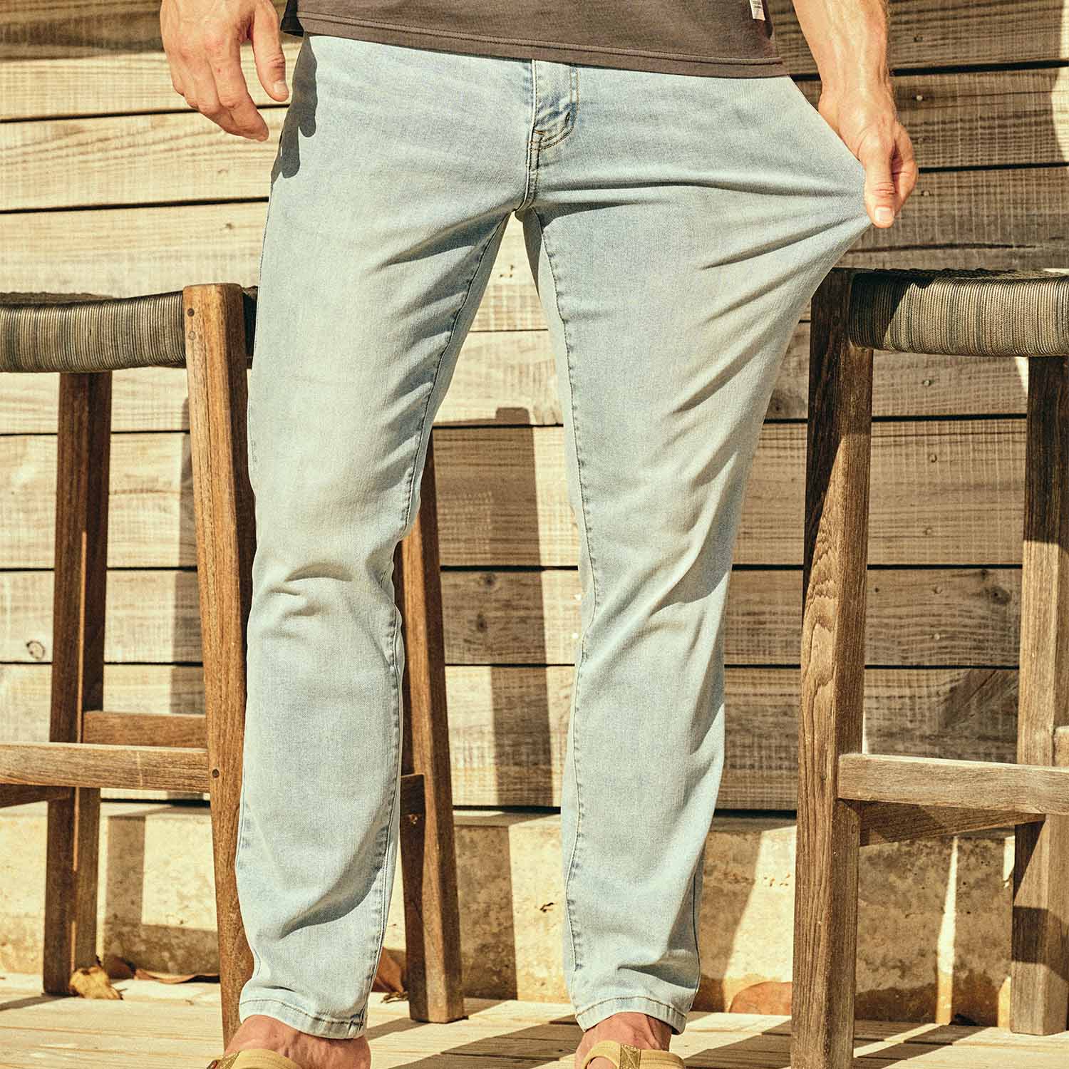  The Ultra-Stretch Driftwood Denim | Light Wash